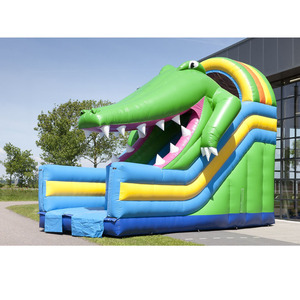 Combo Inflable 4 en 1 con Tobogán y Brincolín para Festivales y Eventos al Aire Libre - Tobogán Inflable de Cocodrilo - Product Image 3