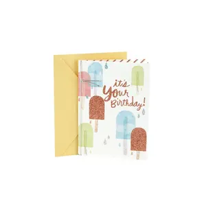 بالجملة diy بطاقات الذكرى-بطاقات معايدة من الورق المقوى لأعياد الميلاد السعيدة ذاتية الصنع بسيطة ولطيفة يُمكن صنعها بنفسك