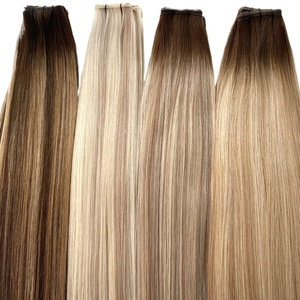 Venta al por mayor de doble dibujado Genius Weft Extensiones de cabello humano Extensiones - Product Image 1