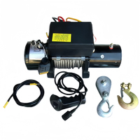 Treuil électrique à câble métallique 12 volts avec télécommande, 2000 lb, treuil de voiture 24v