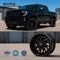 Jantes de camion forgées en forme de H noires brillantes avec système Beadlock, 20-24 pouces, 6 trous, jantes tout-terrain pour Ford F150 Pickup