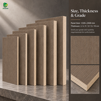 Contreplaqué plaqué Jinbase W-KJ-015 Warm Pebble Greige, qualité E0, 1220x2440mm, feuille de placage teck, traverses en bois composite.