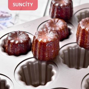 Canel Cake Mold 12 Cavity Non Stick Carbon Steel Baking Pan For Cake Making - Product Image 4