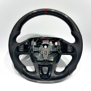 Volant de course sport en fibre de carbone mate Carbon Bos pour Renault Megane <span class=keywords><strong>RS</strong></span>, design exquis pour Renault Megane 3 perforé - Product Image 6