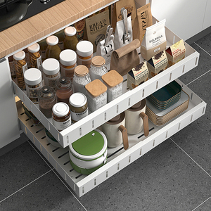 Armadio estraibile estraibile Organizer dispensa cucina mensola buccia e bastone estraibili cassetti - Product Image 4