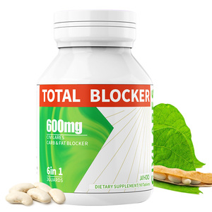 Etiqueta privada Post comida Control de peso 90 piezas Soporte de dieta Bloqueador total 6 en 1 Bloqueador de grasa de carbohidratos Tabletas adelgazantes de frijol blanco - Product Image 1