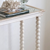 SWT Table Console en bois doré de style français récupéré Table basse de couloir de maison élégante