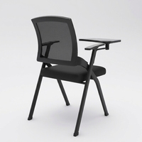 Chaise de formation avec tablette d'écriture, combo bureau-chaise pour étudiant, chaise de conférence pliable, chaise de bureau pour salle de réunion, design minimaliste
