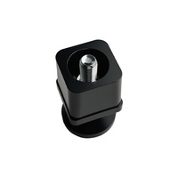 Longhey SS plastique noir jambe pliante pied réglable écrou Tube bouchon balle pieds pour Table de travail et pièces de réfrigérateur et de congélateur