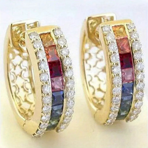 Colorful Ear <b>Cuff</b> for Women Bright Color Fashion Ear Jewelry Daily Wear - Product Image 1