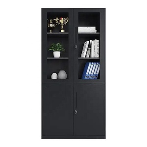 Thương mại đồ nội thất kim loại Tủ hồ sơ kính thép có thể khóa Tủ lưu trữ cho văn phòng nhà trường - Product Image 6