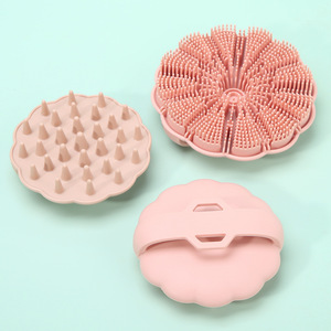 Silicone Bath Brush Flower Shape Back Scrubber Shower <b>Massage</b> <b>Tool</b> For Adults - Product Image 2