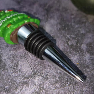 Christmas Tree Bottle Stopper Metal Cork Wine Accessory Holiday Decor - Product Image 2