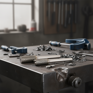 TTAKE Ab8100 Carbide Cylindrical Rotary Burr 16mm Diameter 95mm Length Z3 <b>Cut</b> Bright Uncoated for Metal Drilling & Shaping <b>Tools</b> - Product Image 3