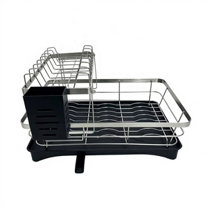 XDRD Cesta de Almacenamiento de Vajilla Compacta de Dos Niveles para Encimera, Escurridor de Platos y Tazones de Acero Inoxidable Resistente para Cocina - Product Image 3