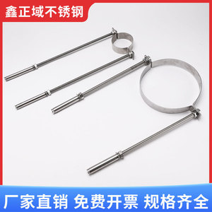 Abrazadera de tubo de acero inoxidable de 63-200 mm, tipo plana, grado A, para soporte de tuberías - Product Image 3