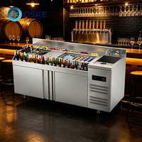 Station de cocktails mobile avec roulettes verrouillables, support flexible pour les banquets et les bars temporaires en extérieur