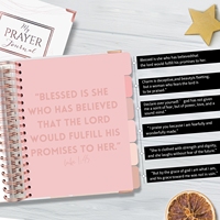 Carnet de prières et d'affirmations en cuir rigide personnalisé avec impression sur mesure, idéal pour la gratitude, les soins personnels, la manifestation et les sermons