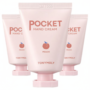Tony Moly Pocket crema per le mani vegana sbiancante lozione di acido ialuronico biologico lavanda rosa vitamina C 30ml profumo di pesca OEM - Product Image 1