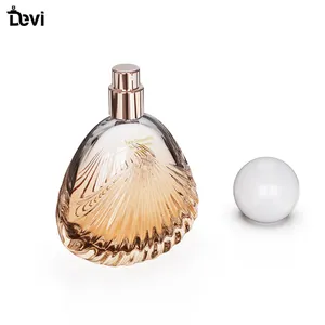 Devi批发100毫升豪华类瓶盖空圆形花式香水玻璃瓶出售优雅香水瓶