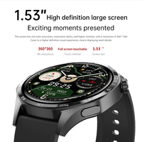 AEL02 Nuevo Reloj Inteligente con Pantalla AMOLED HD de 1.53'', Llamadas, Linterna LED, Brújula, Caja de Metal, 4 Días de Batería, Monitor de Sueño, Cronógrafo