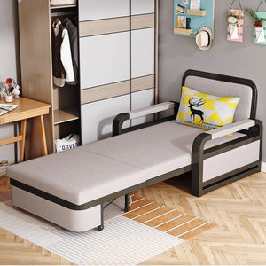 Современный раскладной диван-кровать 2025 года из ткани, компактный, для гостиной, с металлическим каркасом, двойного назначения - Product Image 6