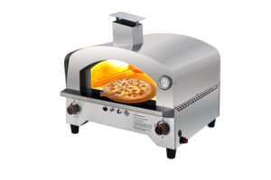 <span class=keywords><strong>Plancha</strong></span> BBQ à <span class=keywords><strong>gaz</strong></span> GPL en acier inoxydable pour extérieur, 1 brûleur, four à pizza avec allumage électronique par impulsions et dispositif de sécurité flamme P6024 - Product Image 2