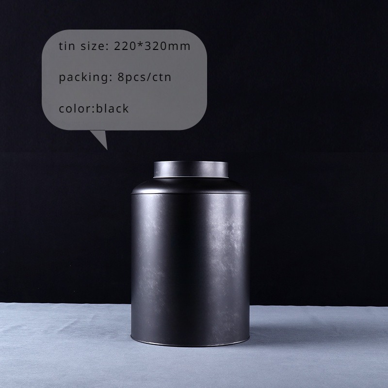 220 Round tin-Black  (no handbag) about 1500g