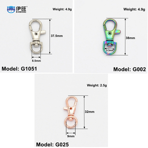 EWANG Wholesale Dog Buckle Key Ring Zinc Alloy Rotary Swivel Lobster Clasps Metal Snap Hooks for Bag Accessories - Product Image 3