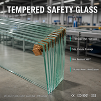 Verre plat/courbé/plié/formé, laminé/tempéré/verre de construction pour fenêtre/paroi de séparation en verre/balustrade en verre trempé