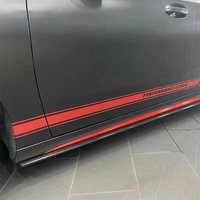 W177 Prepreg Dry Carbon Fiber Bodykit Door Extension Lip Spoiler pour Mercedes Benz W177 Class Sport A35 A45s Hatchback Bumper