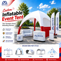 Tente Gonflable pour Événements Festifs, Dôme, Auvent, Gazebo Publicitaire, Chapiteau, Tente à Air, PVC/TPU, Étanche, Logo Perso