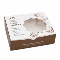 Boîte à biscuits en carton pliable XJY, emballage personnalisé, impression personnalisée, boîte à gâteaux pour fête, dessert, livraison