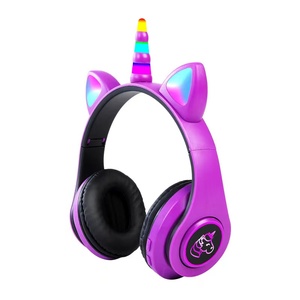 <span class=keywords><strong>Auriculares</strong></span> inalámbricos LED Unicorn Over-Ear para niños Principio dinámico Impermeable para <span class=keywords><strong>Apple</strong></span> JL Chipset Mic Incluido para niñas - Product Image 4