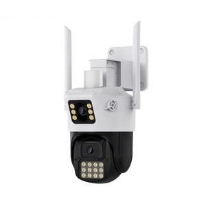 Cámara Exterior <span class=keywords><strong>ICSee</strong></span> A23 8MP, Seguridad para el Hogar, Doble Lente PTZ 360 °   Visión Nocturna con Detección de Movimiento - Product Image 1