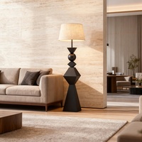 Lampadaire en fer style Chazhi, design médiéval, gradation progressive et commande vocale, lampe de chevet vintage pour chambre et salon