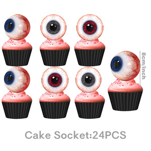HLC Creative Halloween City Big Eyes Theme Party Dinning Table Set Paper Towel Banner Disposable Tableware Set Party Supplies - Product Image 4