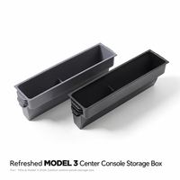 Boîte de rangement pour console centrale en ABS pour Tesla Model 3/Model Y/Model Y Long Range 2025 – Organisateur de voiture intégré