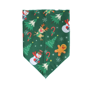 Paño de Navidad para mascotas con patrón sólido, nuevo babero al por mayor para perros, paño triangular para gatos, hecho de poliéster y algodón, accesorios para mascotas - Product Image 5