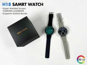 H18 Smart Watch AMOLED Pantalla esférica Llamada 5G Full Netcom SIM Gran memoria + Descarga de aplicaciones - Product Image 4