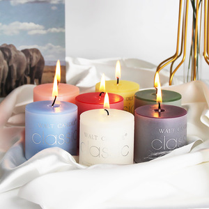 Velas Votivas Hechas a Mano de 5 cm de Diámetro, Coloridas, Aromáticas, No Tóxicas, para Campamentos al Aire Libre, Fiestas, Bodas, Diwali, Ramadán, Pascua - Product Image 2