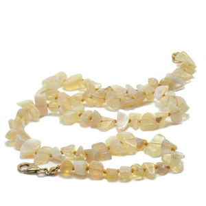 Collar de Ópalo Único de Plata 925S, Collar de Ópalo Real, Oro Blanco de 18K, Joyería con Piedras Naturales para la Elaboración de Joyas - Product Image 2