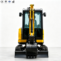 Mini-excavatrice diesel MINI ELEPHANT, petite excavatrice pour travaux de terrassement et de canalisations, design compact, haute efficacité, faible consommation