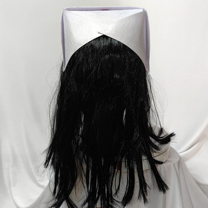 Nuova Maschera da Infermiera Horror con Cappello <span class=keywords><strong>e</strong></span> Parrucca, Costume da Mostro Spaventoso, Accessori per Feste in Maschera, Maschera di Halloween in Lattice - Product Image 4
