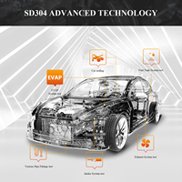Detector de Fugas de Humo para Automóviles Solary SD304, Herramienta de Diagnóstico de Fugas de Vacío, Analizador de Fugas de Tuberías EVAP para Automóviles de 12 V