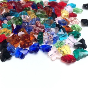 Wholesale <strong>10mm</strong> Colorful Crystal Glass Butterfly <strong>Beads</strong> for Diy Making Bracelets Pendant Earrings Jewelry Accessories - Product Image 4