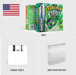USA FRA EUR NOE ESP ITA IC SAVE CART Leaf Green Fire Red Ruby Emerald SAPPHIRE box trey Game Cartridge for Gba - Product Image 5