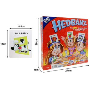 Nuovo Design all'ingrosso gioco da tavolo Hedbanz la rapida domanda di cosa sono I carte giocattoli educativi per bambini - Product Image 2