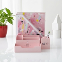 Ensemble de papeterie scolaire de bureau avec logo personnalisé en gros avec plateau Filefolde porte-stylo porte-revues presse-papiers