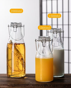 <span class=keywords><strong>Barattoli</strong></span> in Vetro Rotondi Sigillati <span class=keywords><strong>per</strong></span> <span class=keywords><strong>Alimenti</strong></span> con Coperchi e Linguette Trasparenti <span class=keywords><strong>per</strong></span> una <span class=keywords><strong>Chiusura</strong></span> Sicura, Best-seller - Product Image 6